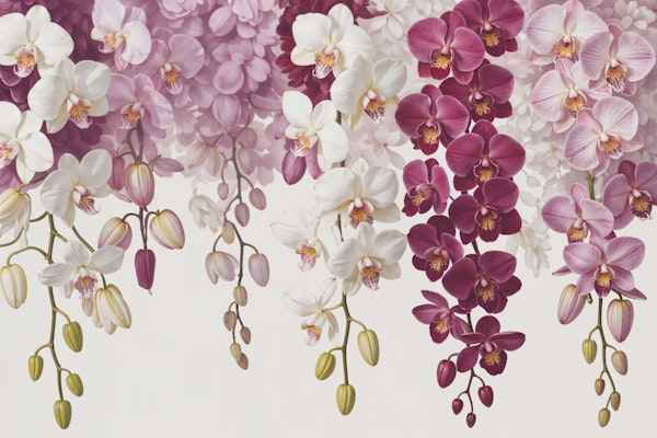 Pastel Orchid Cascade