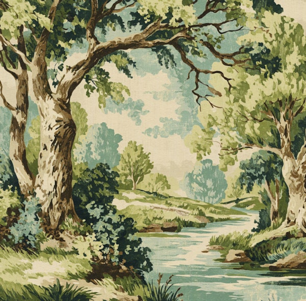 Vintage Woodland View
