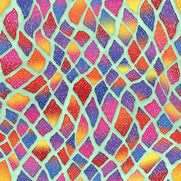 Pastel Green Rainbow Snake