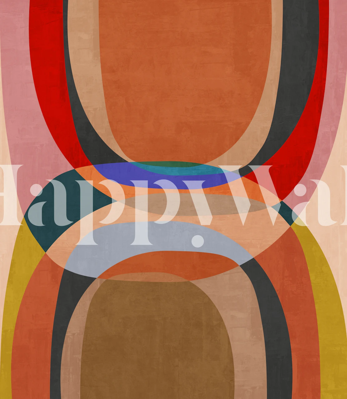 Colorful geometric abstract shapes wallpaper