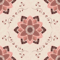 Blossoming waterlily tiles wallpaper
