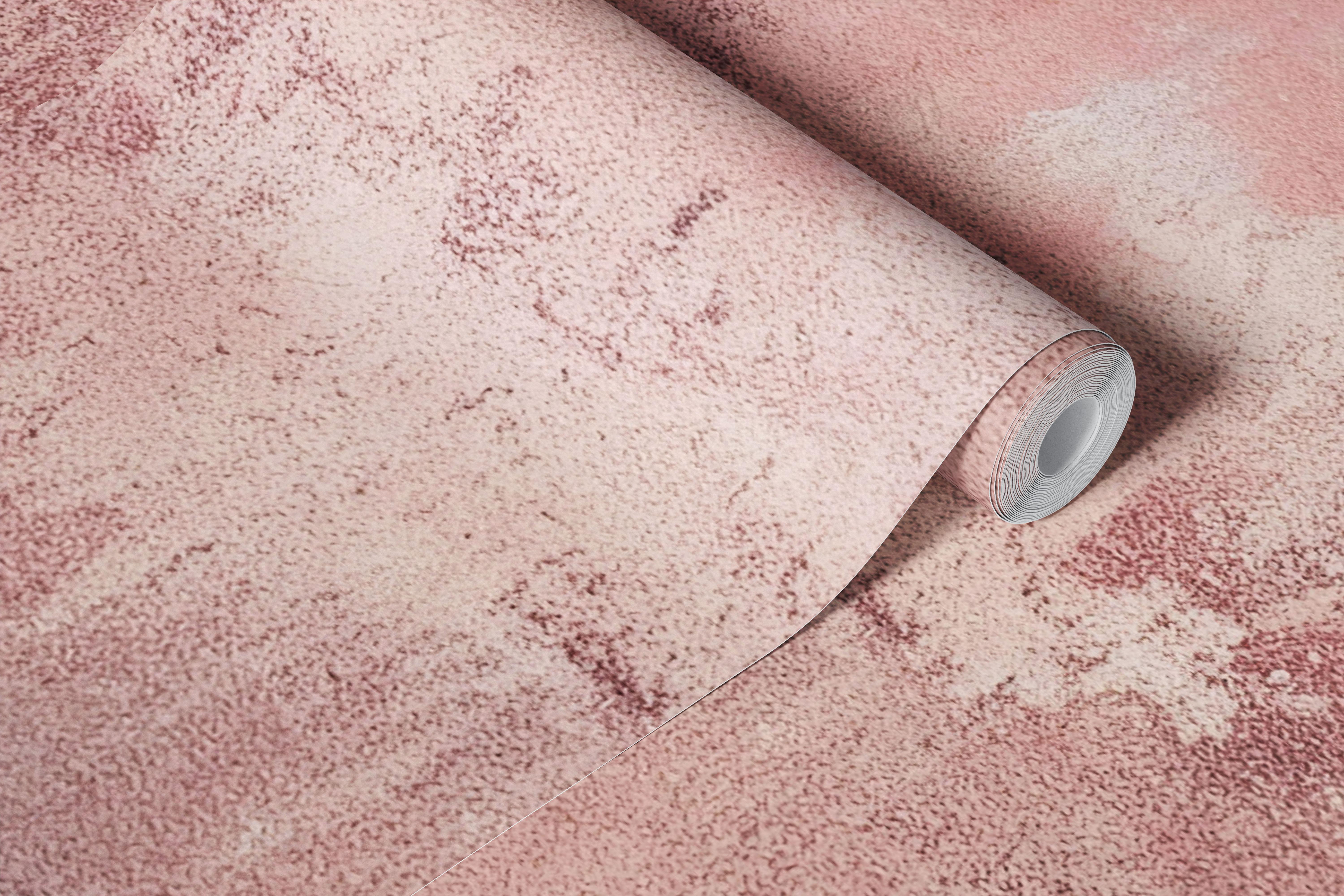 Soft Pink Abstract Texture behang in een kamer