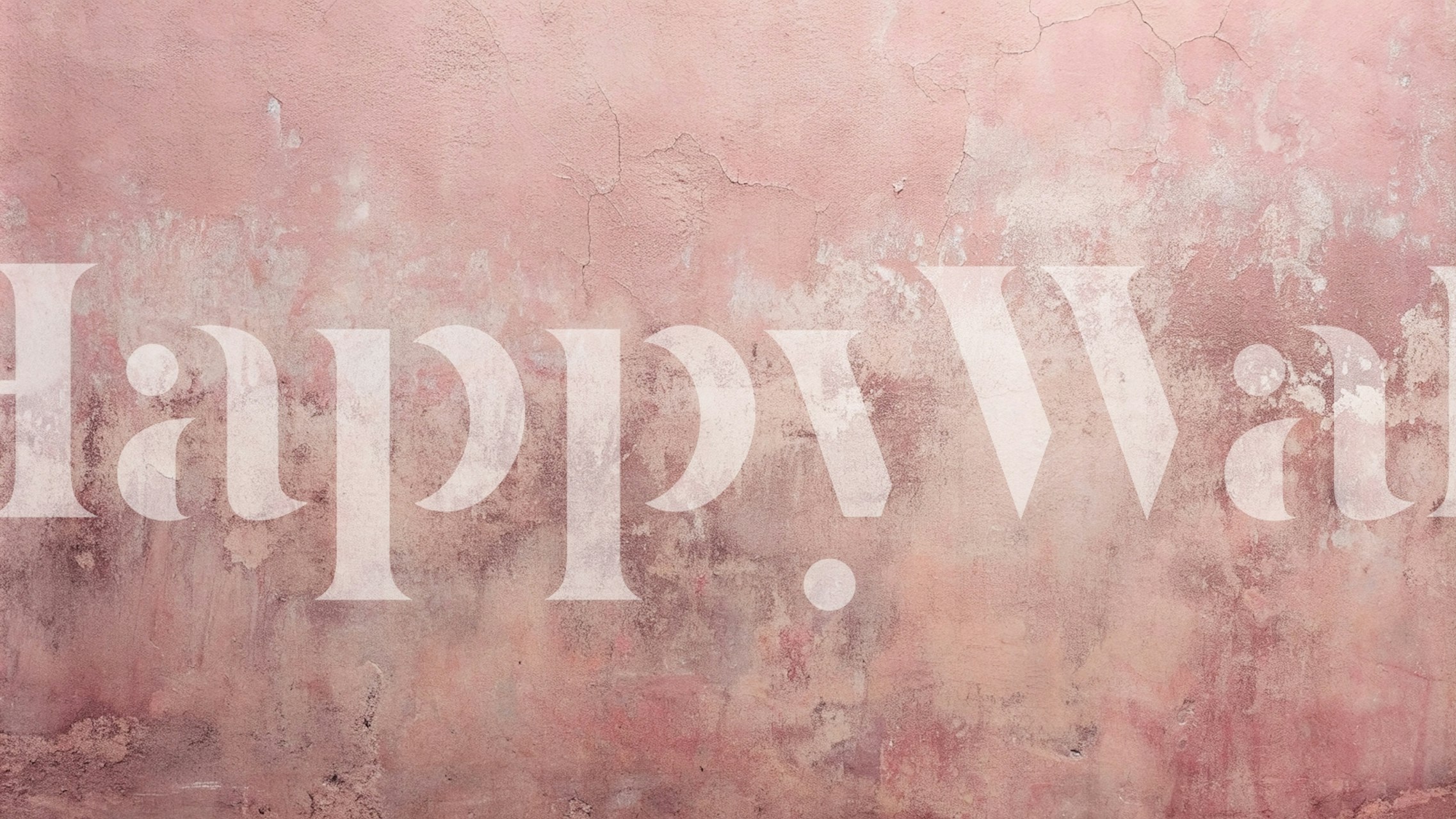 Soft pink abstract texture wallpaper in a room