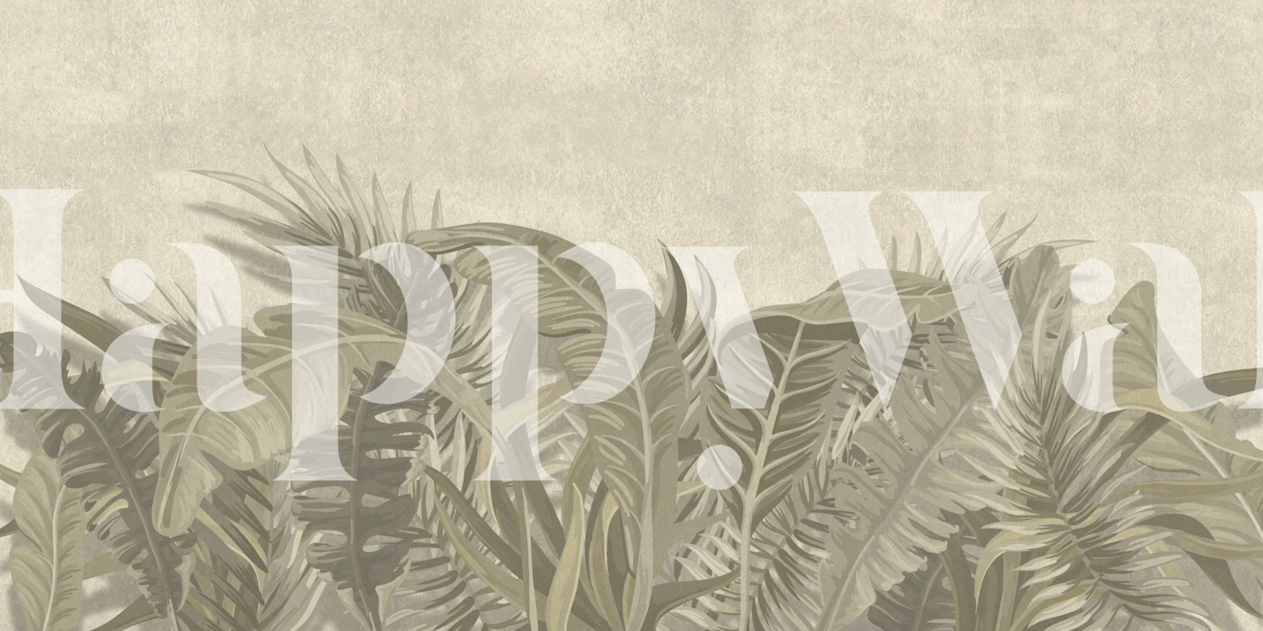 Papier peint Chic Tropical Foliage dans une pièce