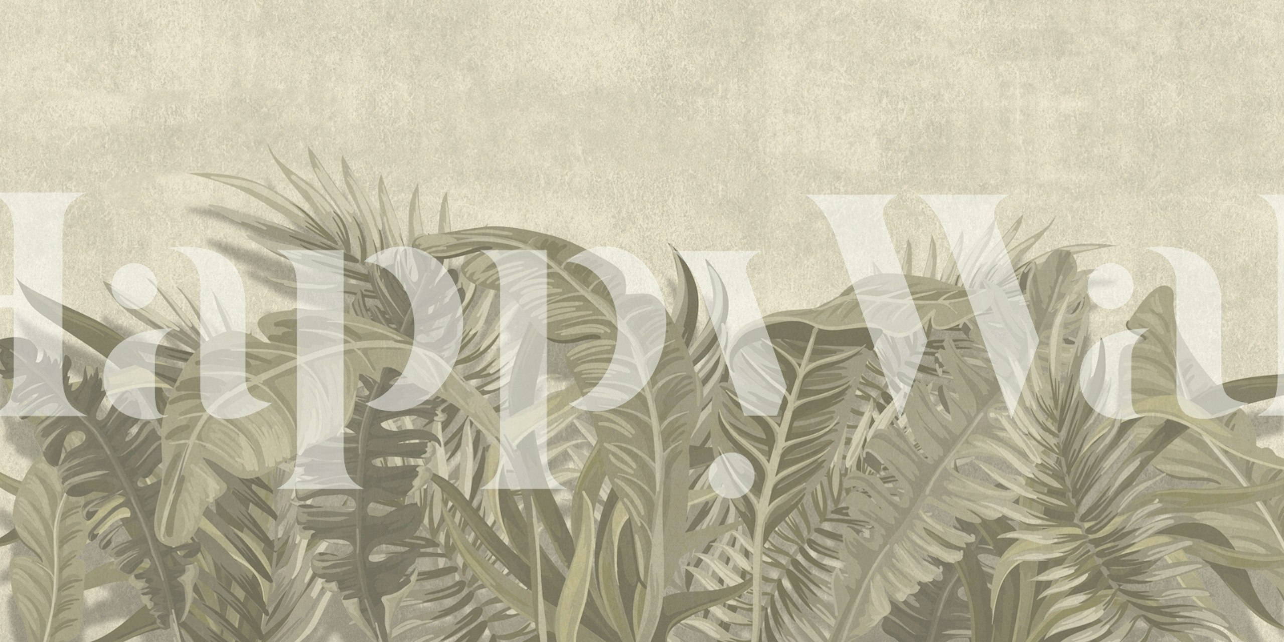 Tapeta Chic Tropical Foliage v místnosti