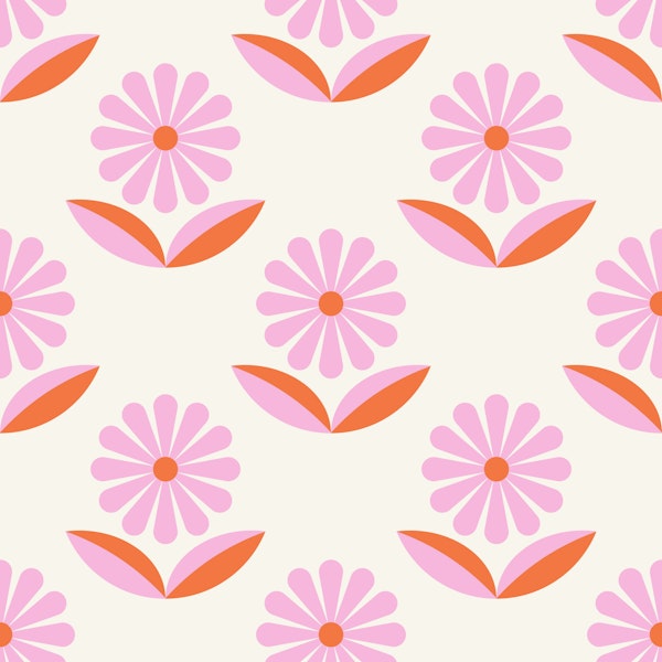 Midcentury Aster Flowers