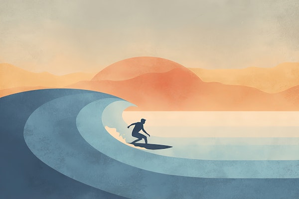 Sunset Graphic Surf