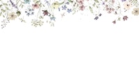 Floral dream gentle - earthtones wallpaper