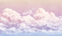 Serene Clouds Painting Lilac wallpaper