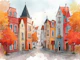 Charming Fall Village
