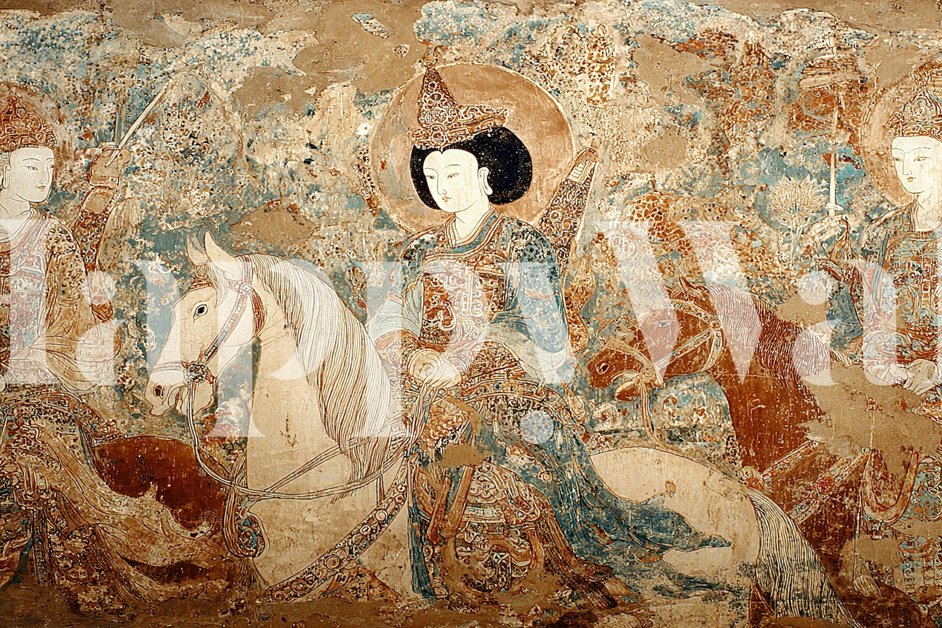 Regal Warriors wallpaper in a stylish room