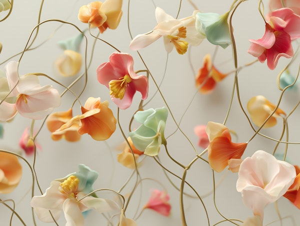 Delicate Floral Drift