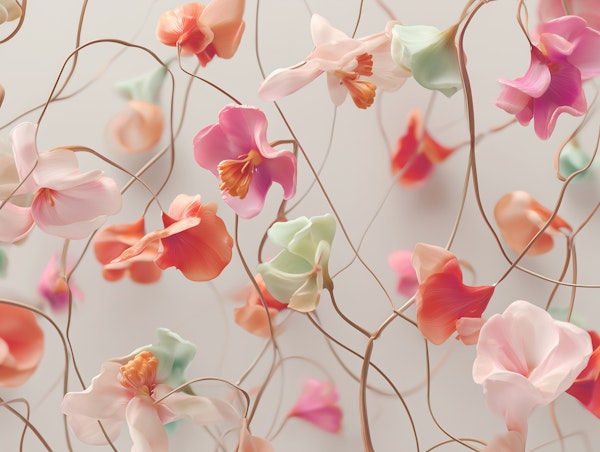 Delicate Floral Drift