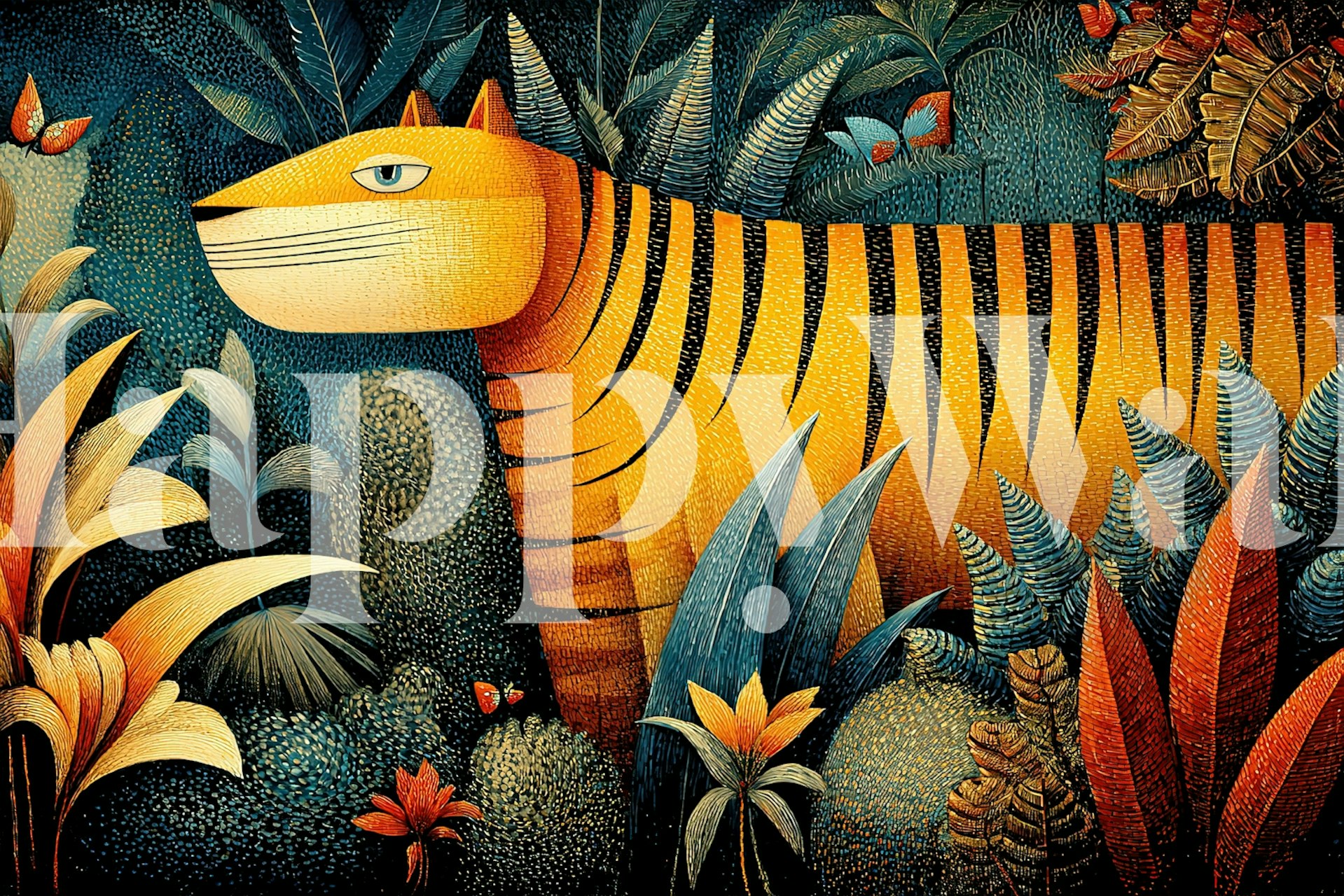 Jungle Sanctuary 3 wallpaper in a room