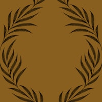 Vintage Lattice Palm Leaf - Mustard behang