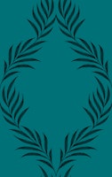 Vintage Lattice Palm Leaf - Teal ταπετσαρία