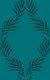 Vintage Lattice Palm Leaf - Teal