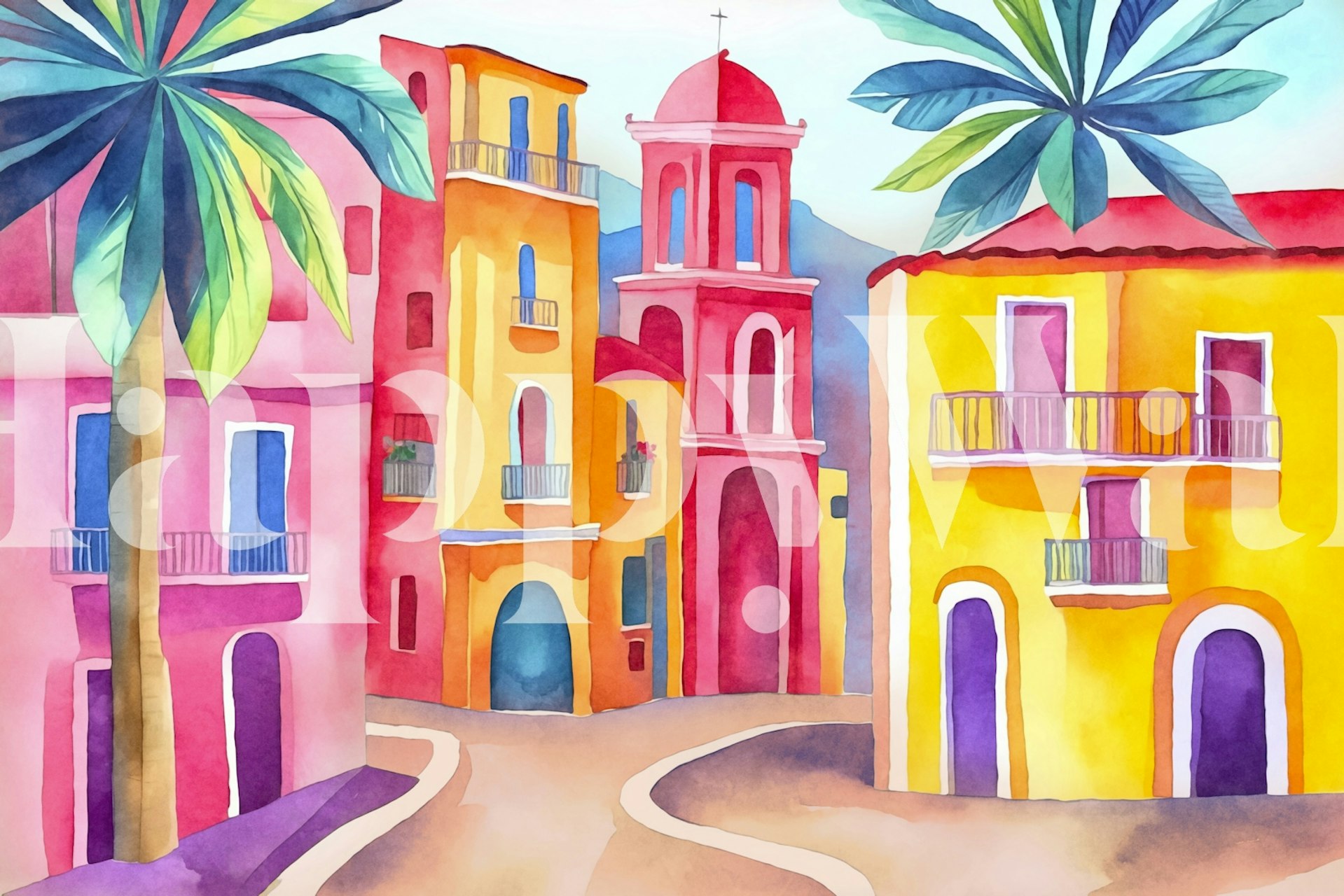 Tropical Colors Of The South tapeta w pokoju