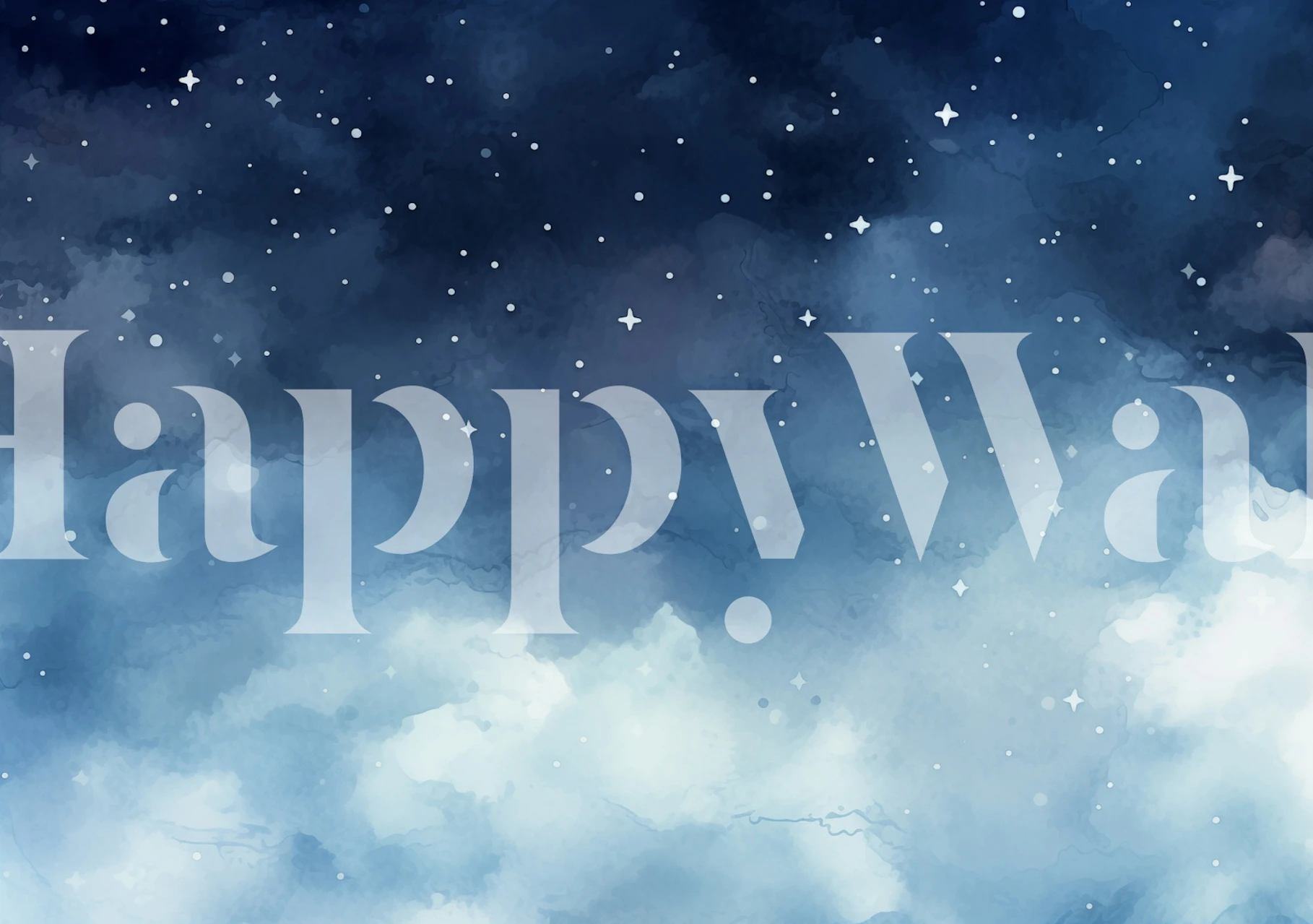 Majestic Night Sky tapet i et rum