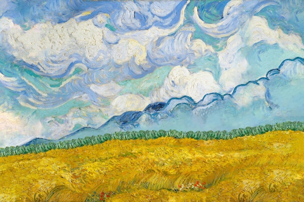 Colorful Wheat Field Scene