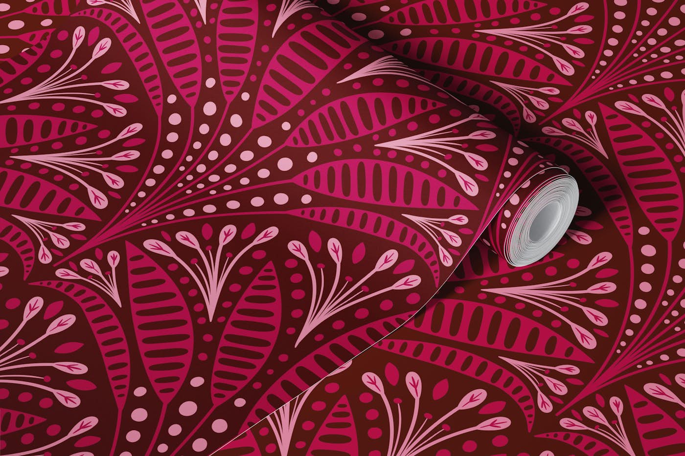 Vintage Floral Fusion wallpaper roll