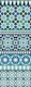 Alhambra Tessellations - blue green medium