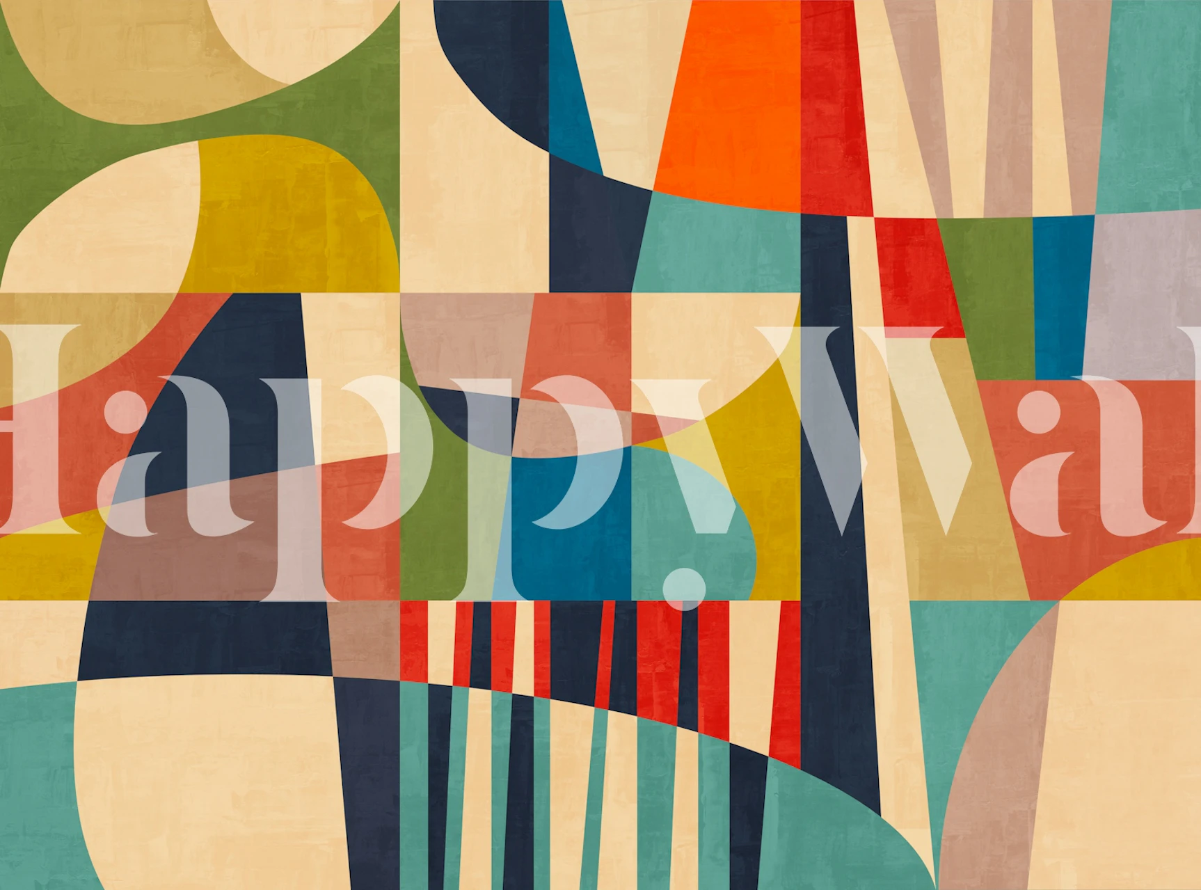 Modern abstract vivid wallpaper design