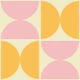 Semicircles - Pink and Yellow - Big