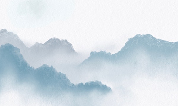 Tranquil Blue Landscape