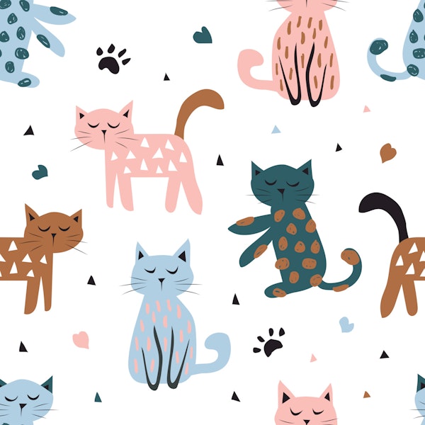 Whimsical Cat Design