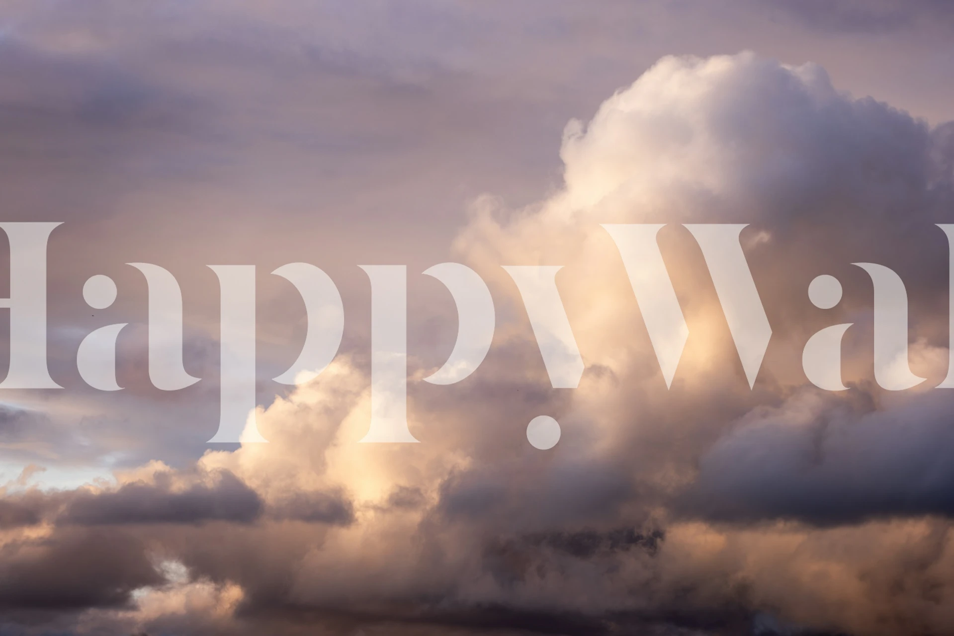 Mystical Evening Glow tapet i ett rum