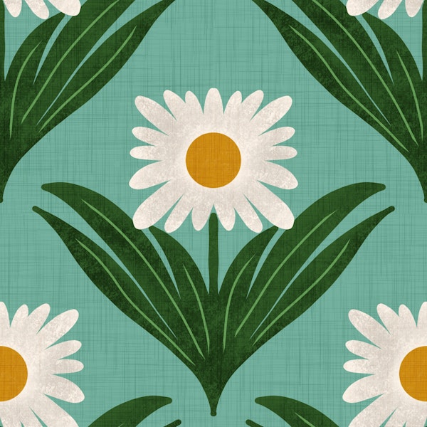 Vintage Daisy Delight Blue