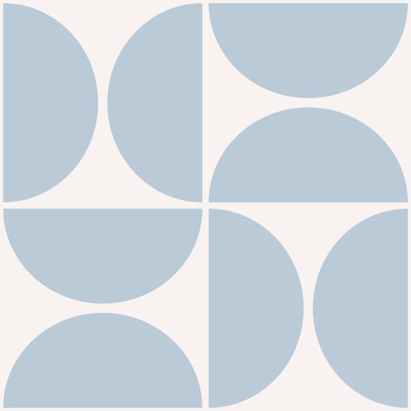 Modern Geometric Blue