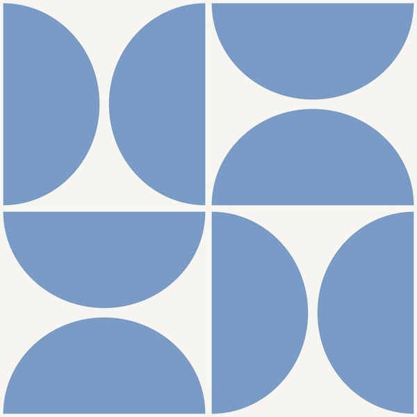 Modern Blue Geometry