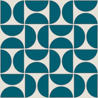Modern Blue Geometry tapet