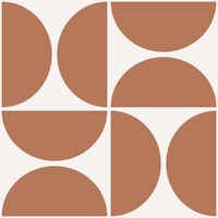 Terracotta Geometric Tiles tapete