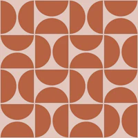 Terracotta Geometric Tiles tapet