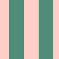 Pastel peach and green awning stripe tapet