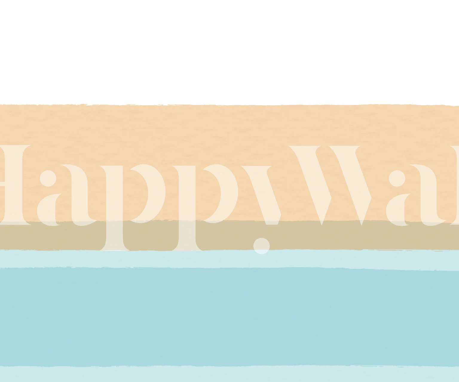 Horizontal gestreiftes Wallpaper in sanften Blautönen und Sandfarbe