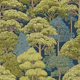 Greenery Forest Woodland Dark Blue