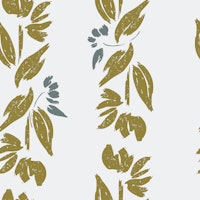 Backroads Gold Floral Stripe tapet