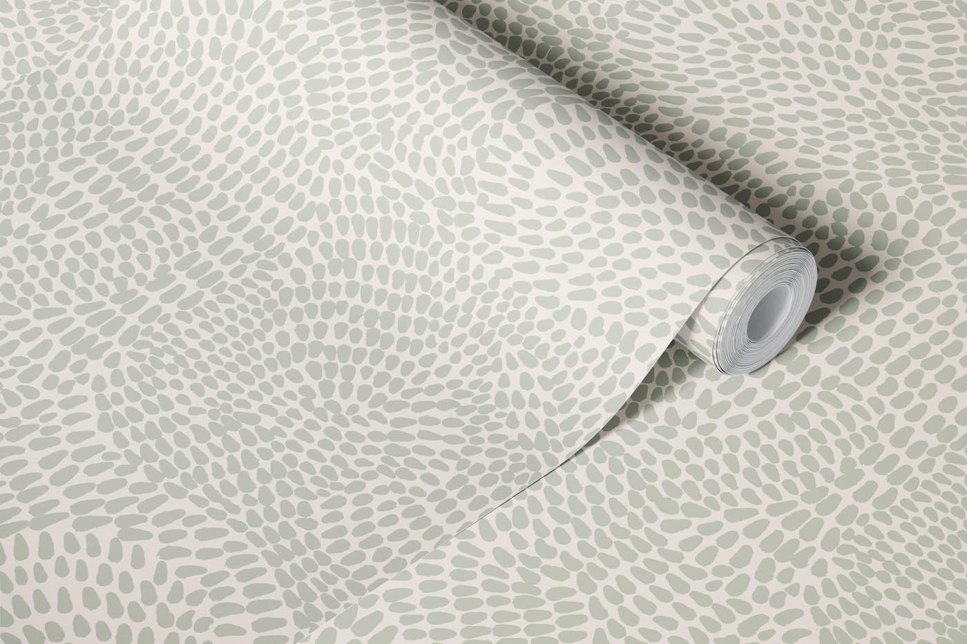 Subtle Safe Green Stone Waves wallpaper roll