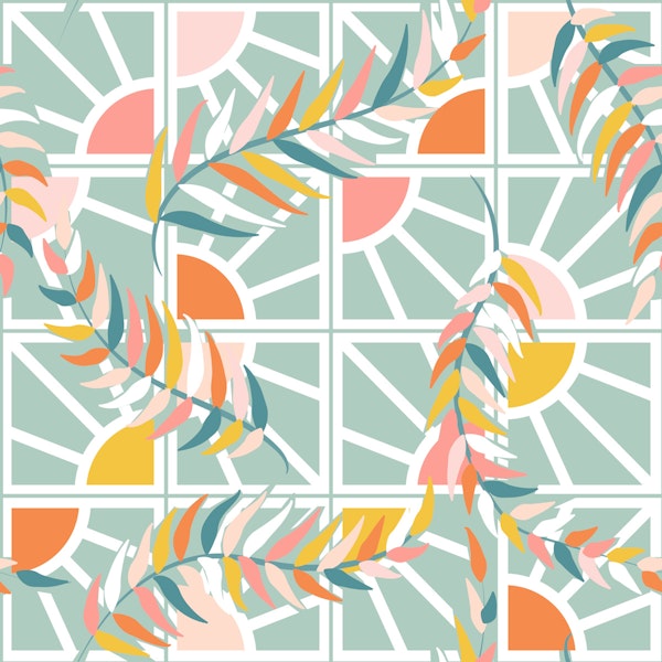 Leafy Sunburst Delight- Opal