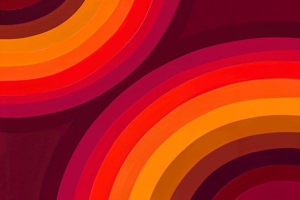 Vibrant Rainbow Waves