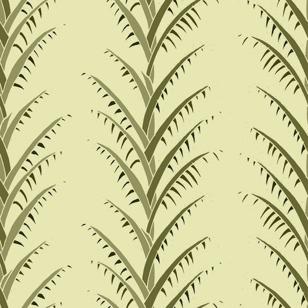 Olive Green Simple Palm Leaves