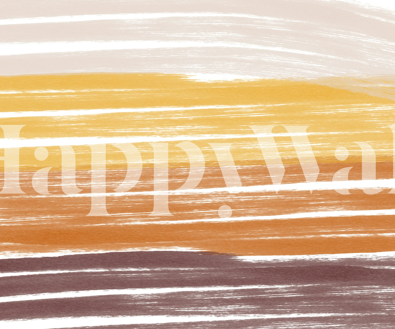 Abstract striped wallpaper with warm hues of yellow, orange, and purple