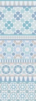 Alhambra Tessellations - pastel blue Medium wallpaper