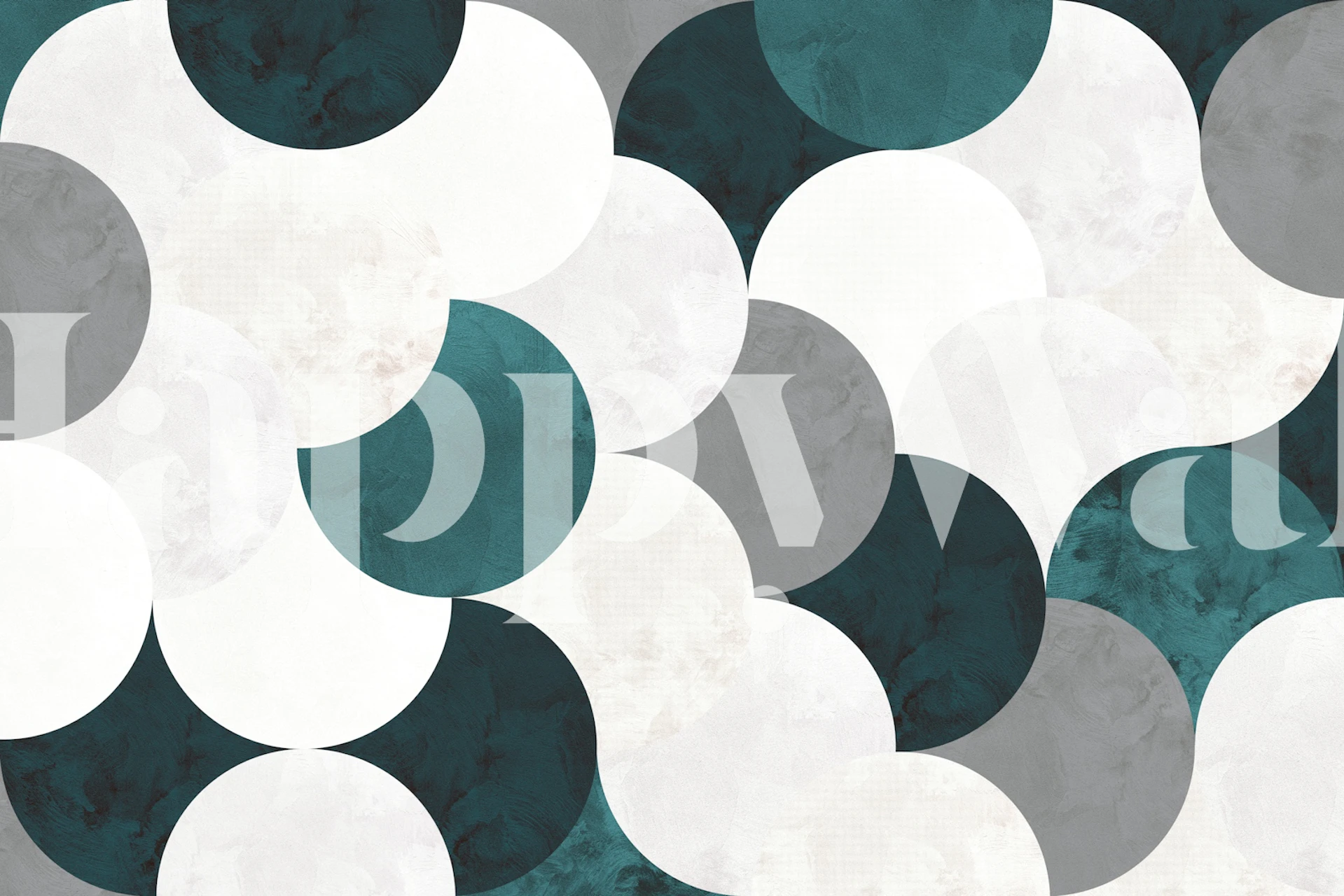 Circle Abstract wall 03 design wallpaper in a room