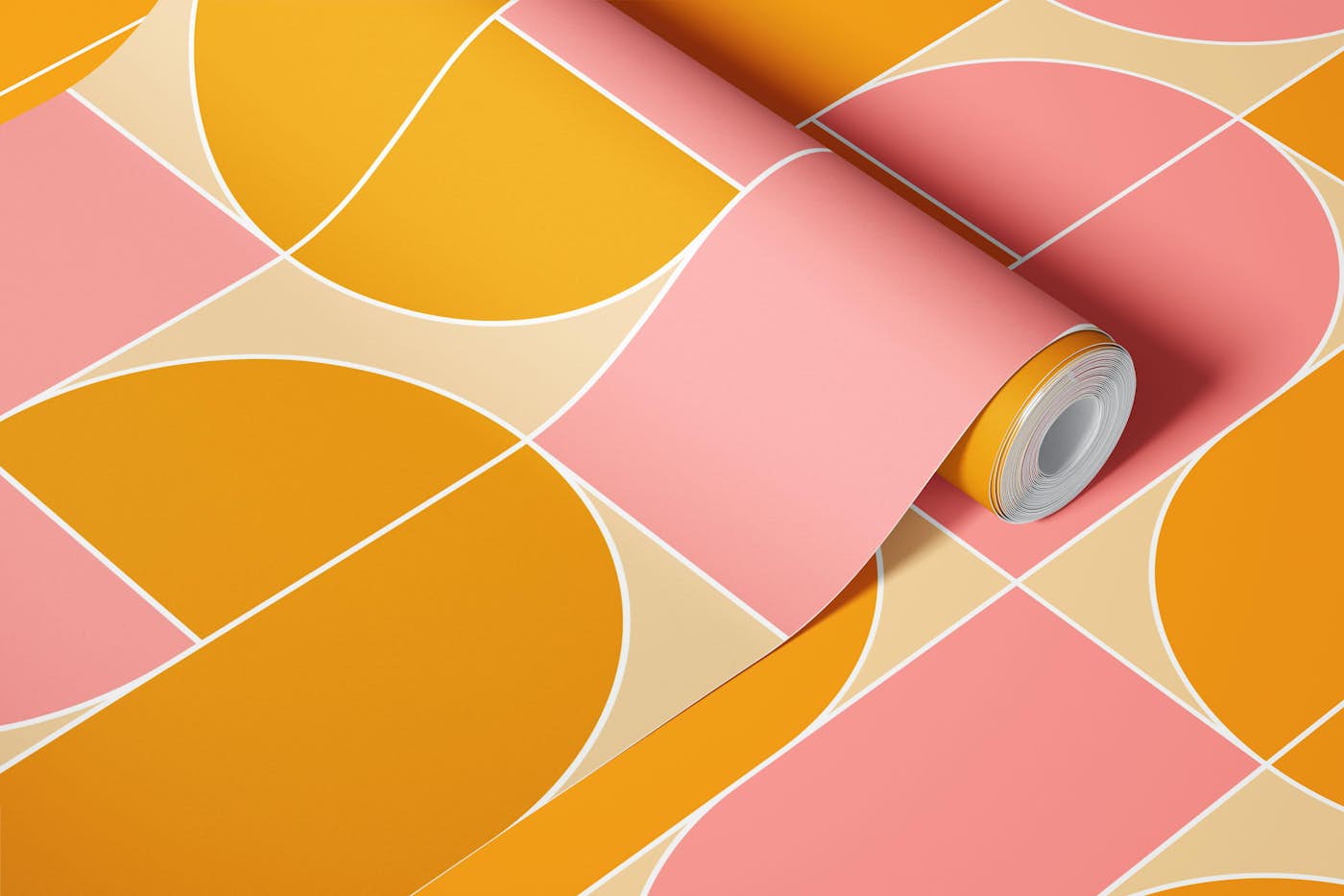 Abstract Retro Vibes wallpaper roll