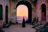 Mystical Evening Archway carta da parati